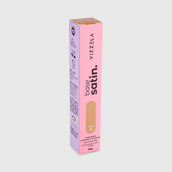 Base Liquida Satin Cor 10 - VIZZELA