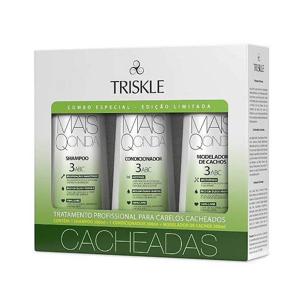 Kit Cacheados Mais Q Onda 900g - TRISKLE