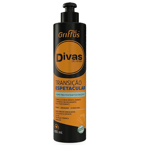 Creme Pentear Transição Texturizante Divas Do Brasil 800ml - GRIFFUS