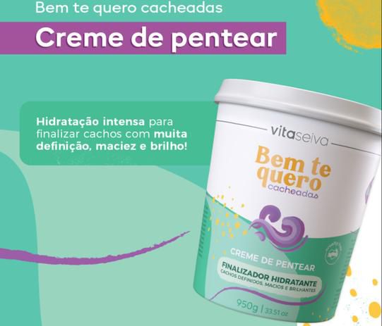 Creme para Pentear Bem te Quero 950g- Vita Seiva