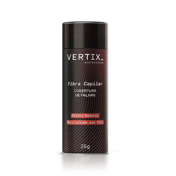 Fibra Capilar Para Cabelos Pretos 25g - VERTIX