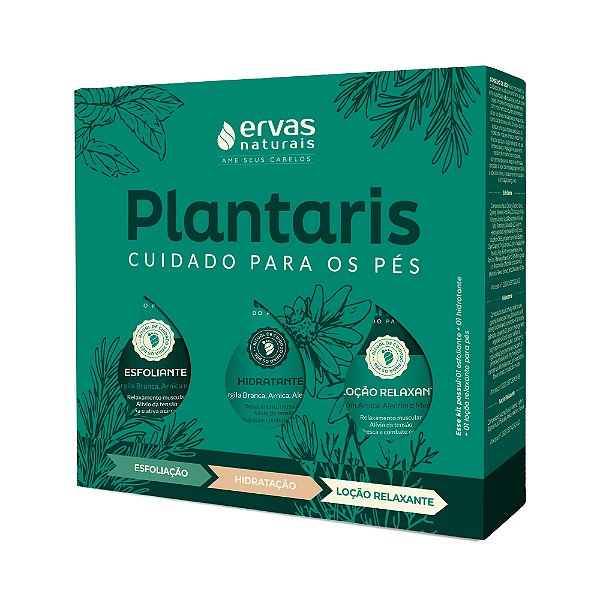 Kit Plantaris Cuidado Para Os Pés 100mL - ERVAS NATURAIS