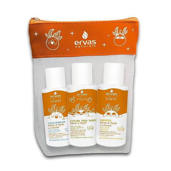Kit Viagem Infantil Cachinhos Physalis 100mL - ERVAS NATURAIS