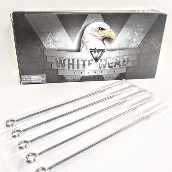 AGULHA WHITE HEAD PINTURA RETA E CURVA - UNIDADE