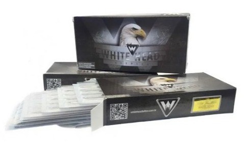 AGULHA WHITE HEAD PINTURA RETA / CURVA - 50 UNIDADES