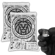 Batoque M Gripp tattoo com base / 500 unidades