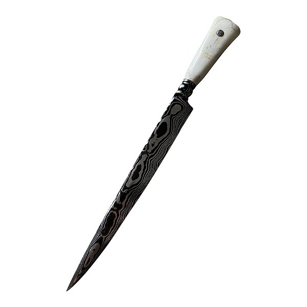 FACA ESPECIAL DAMASCO COLECIONADOR 12'' CABO OSSO ESTABILIZADO