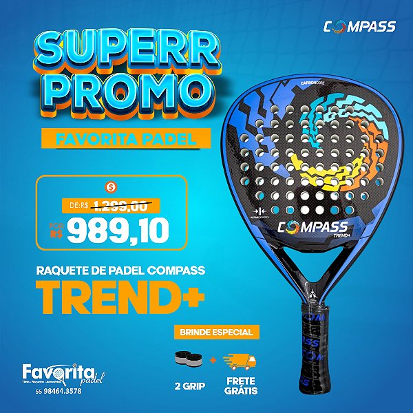 Raquete de Padel Compass Trend+ 21/22