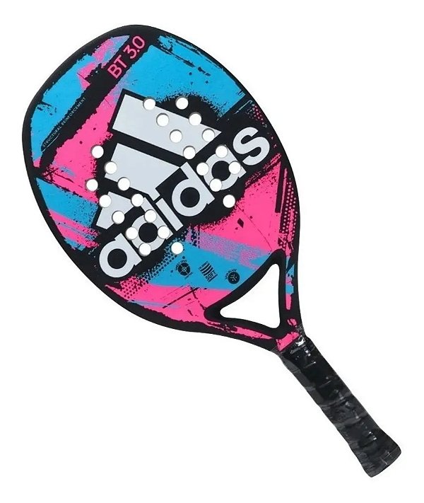 Raquete de Beach Tennis Adidas BT 3.0 Preta Azul e Rosa