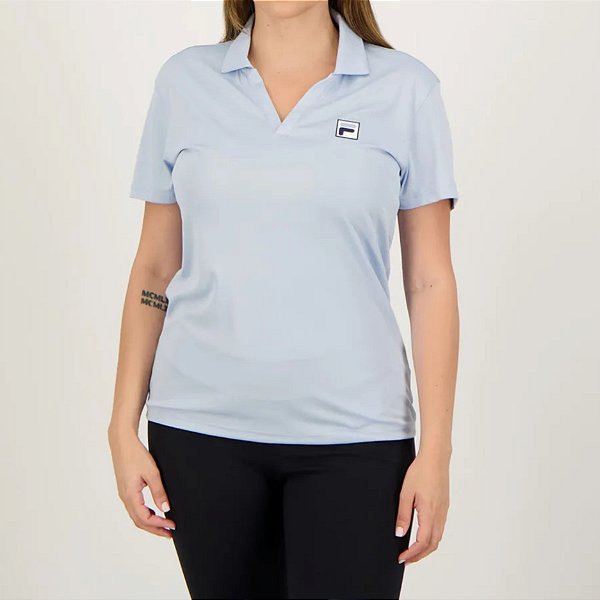 Polo Fila Line Fbox Feminina – Azul