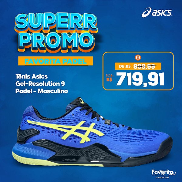 Tênis Asics Asics Gel Resolution 9 Padel – Masculino