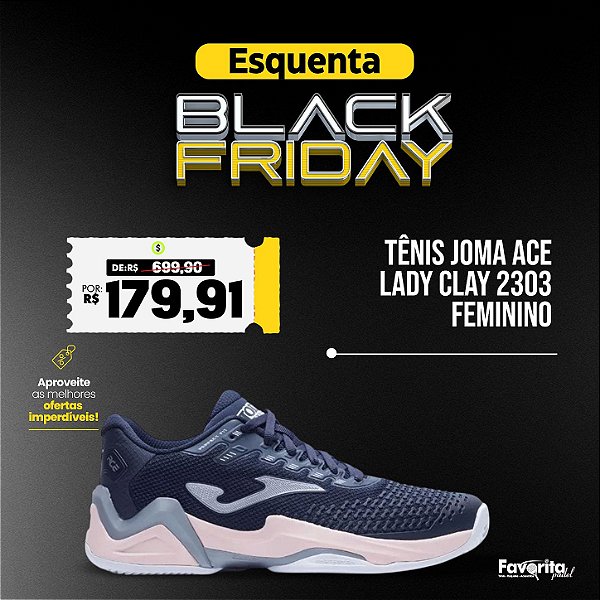 Tênis Joma Ace Lady Clay 2303 – Feminino