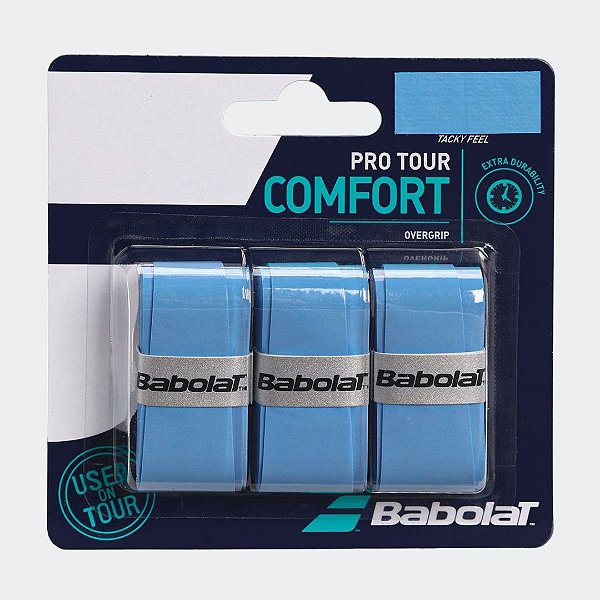 Overgrip Babolat Pro Tour Azul - 03 Unidades