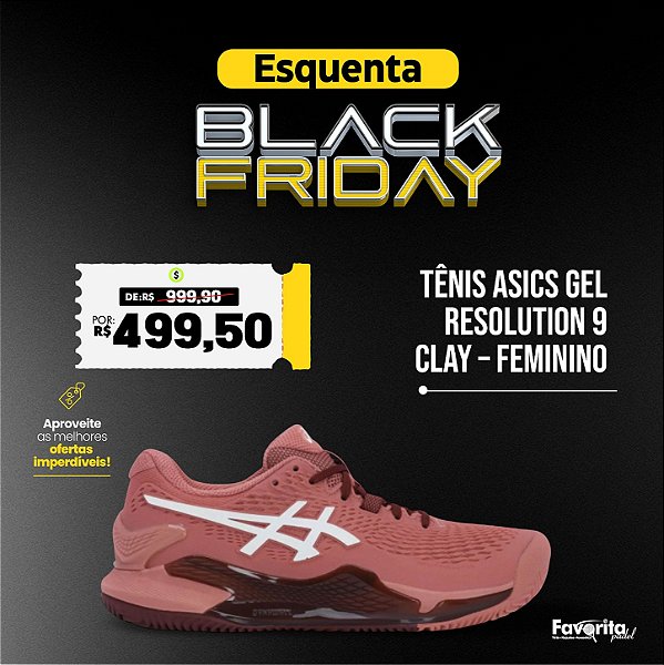 Tênis Asics Gel Resolution 9 Clay – Feminino