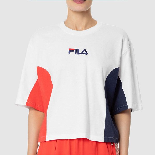 Short Infantil Fila Letter Feminino - Branco