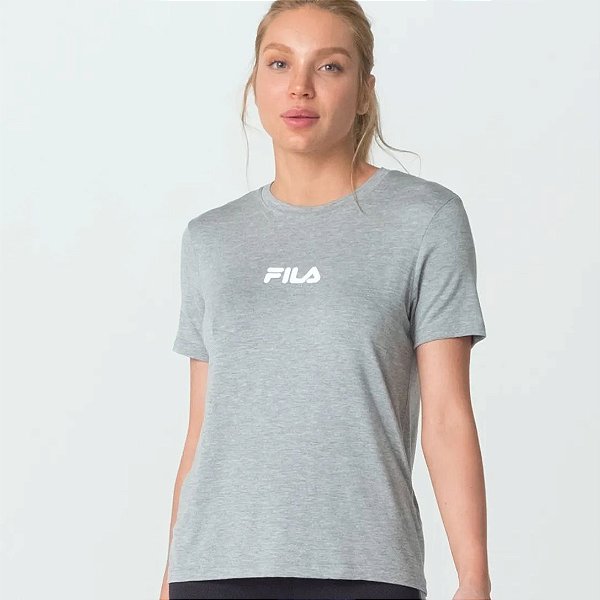 Camiseta Fila Letter Fit - Feminina