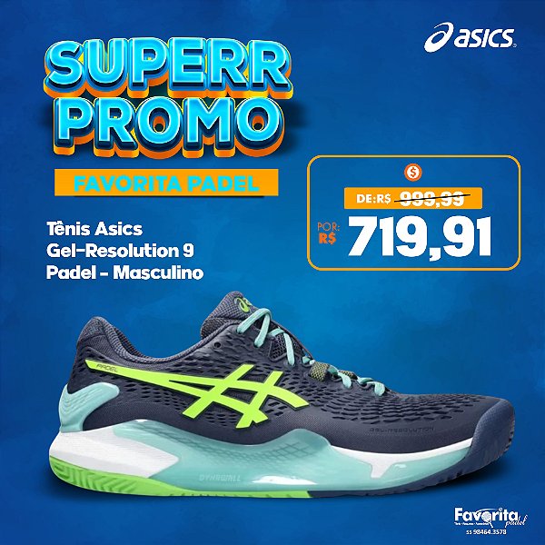 Tênis Asics Gel-Resolution 9 Padel – Masculino