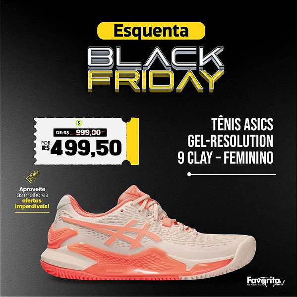 Tênis Asics Gel-Resolution 9 Clay – Feminino