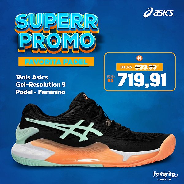 Tênis Asics Gel-Resolution 9 Padel – Feminino