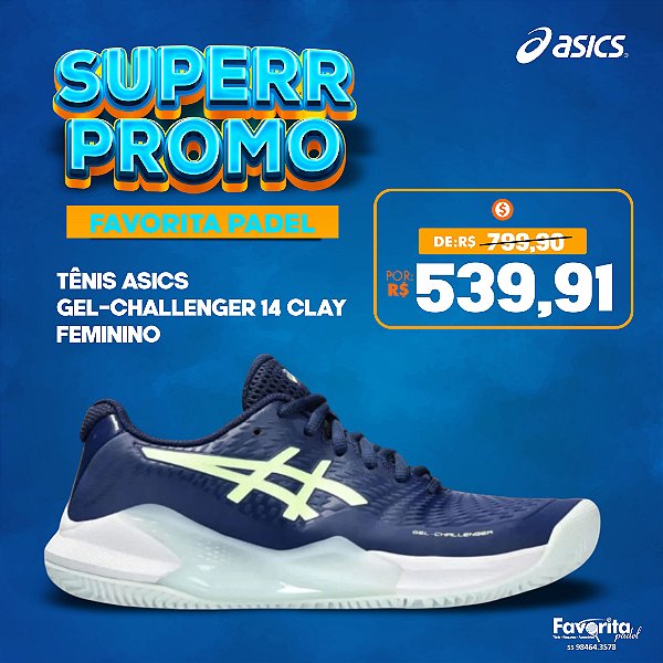 Tênis Asics Gel-Challenger 14 Clay – Feminino