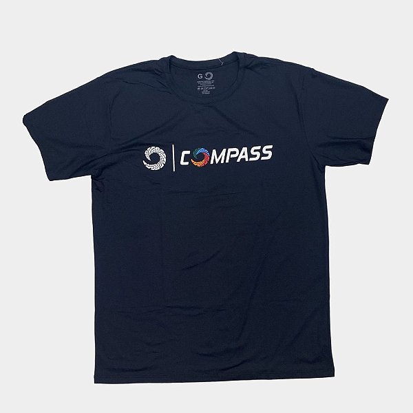 Camiseta Compass Masculina- Azul Marinho