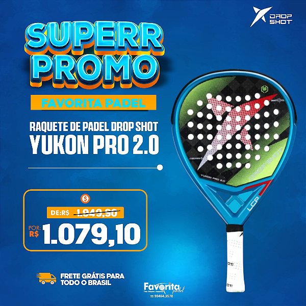 Raquete de padel DROP SHOT YUKON PRO 2.0