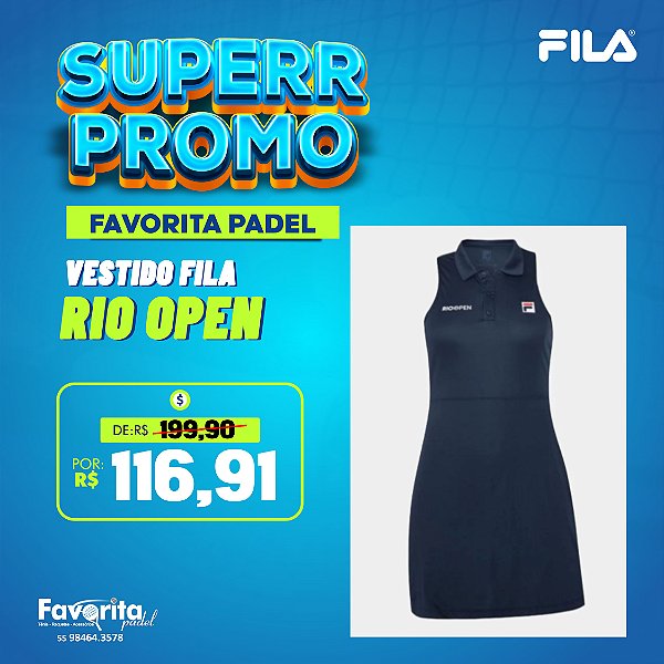 Vestido Fila Tennis Game Rio Open – Marinho