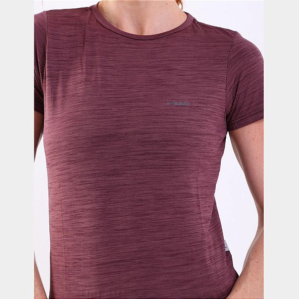 Camiseta Head Feminina Energy- Bordo