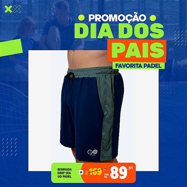 Bermuda com Recorte Deep Sea – Masculina