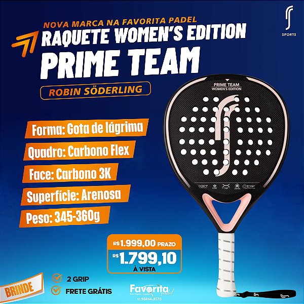 Raquete de Padel Prime Team Women’s Edition – Robin Söderling