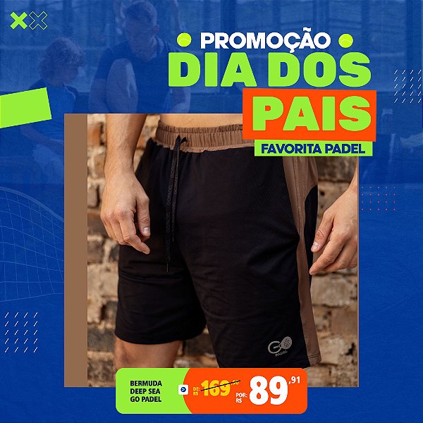 Bermuda Recorte Terra Go Padel – Masculina