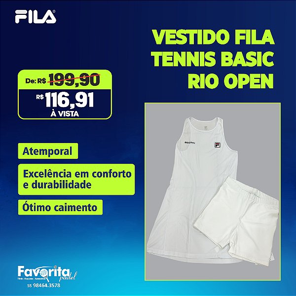 Vestido Fila Tennis Basic Rio Open