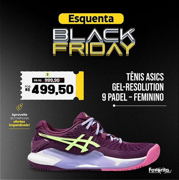 Tênis ASICS GEL-Resolution 9 Padel – Feminino