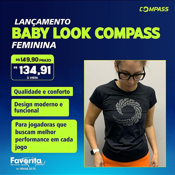 Baby Look Compass – Feminina