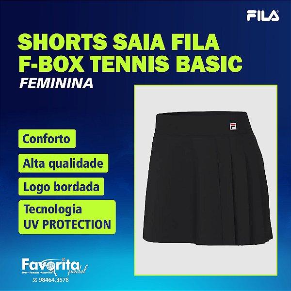 Shorts Saia Fila F-Box Tennis Basic – Feminina