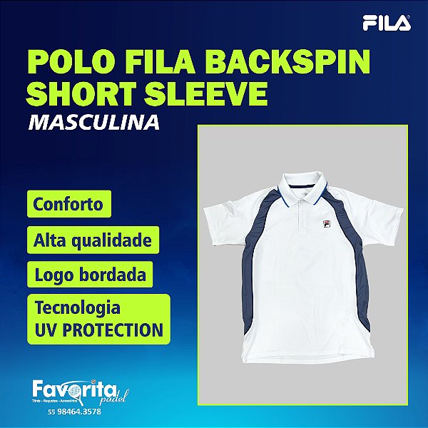 Polo Fila Backspin Short Sleeve – Masculina