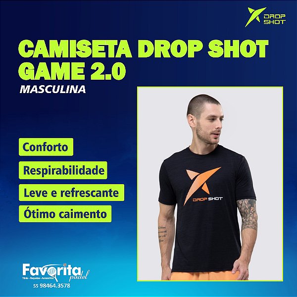 Camiseta DROP SHOT GAME 2.0 - Masculina