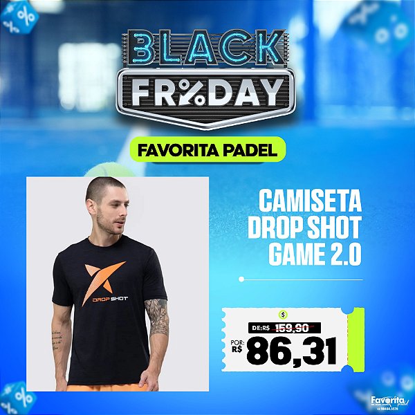 Camiseta DROP SHOT GAME 2.0 - Masculina