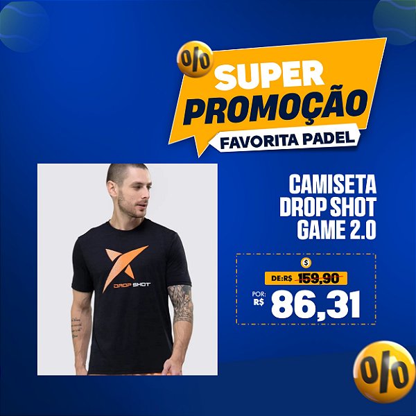 Camiseta DROP SHOT GAME 2.0 - Masculina