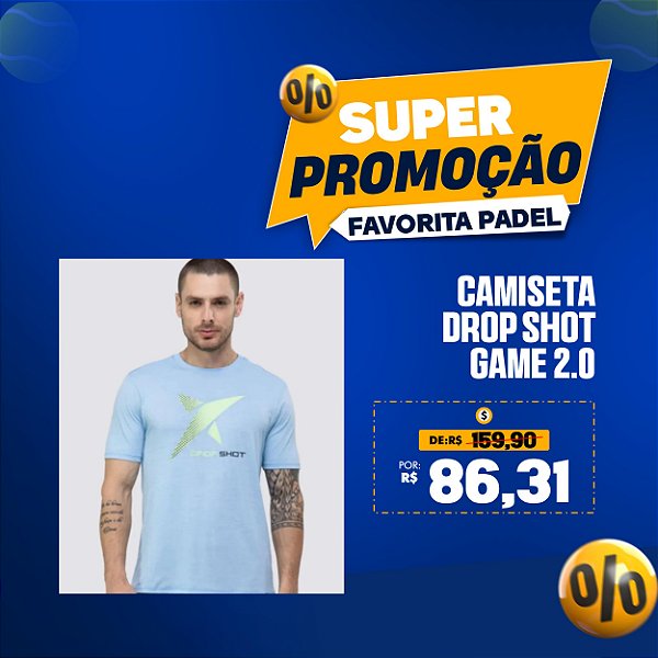 Camiseta DROP SHOT GAME 2.0 - Masculina