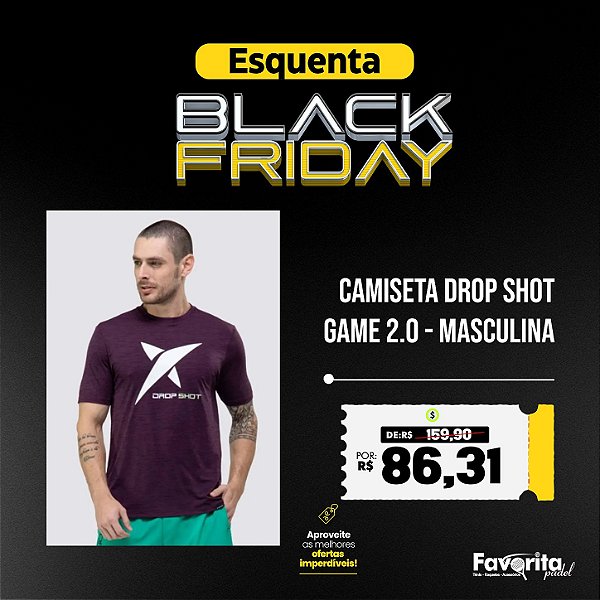 Camiseta DROP SHOT GAME 2.0 - Masculina