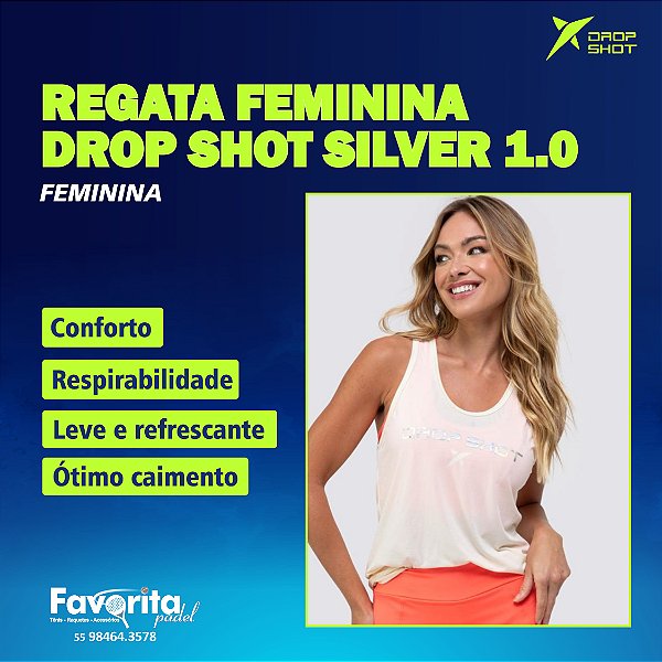 Regata feminina DROP SHOT SILVER 1.0 – Feminina