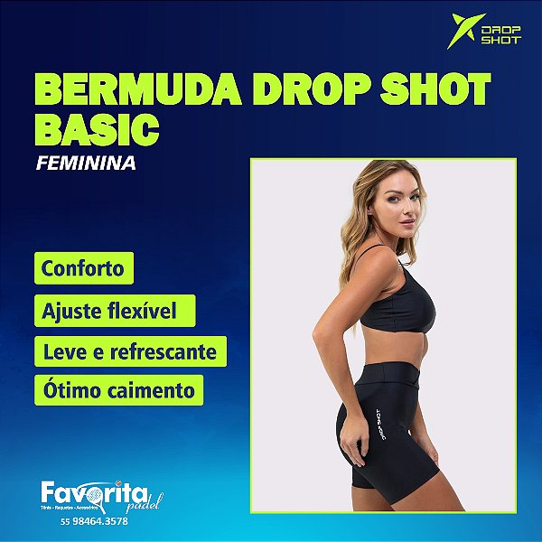 Bermuda DROP SHOT BASIC – Feminina