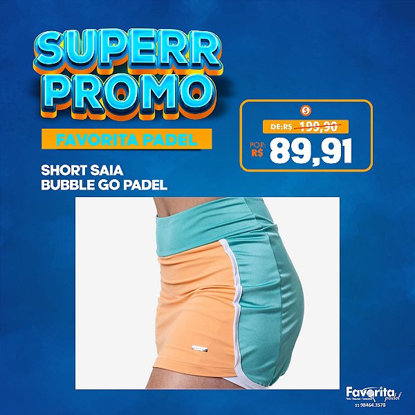 Short Saia BUBBLE Go Padel