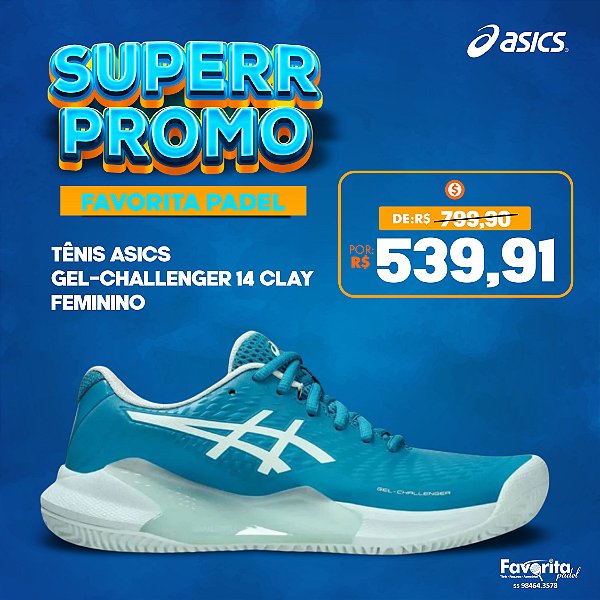 Tênis ASICS GEL-Challenger 14 Clay – Feminino