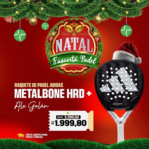 Raquete de Padel Adidas Metalbone Hrd + Ale Galán 2024