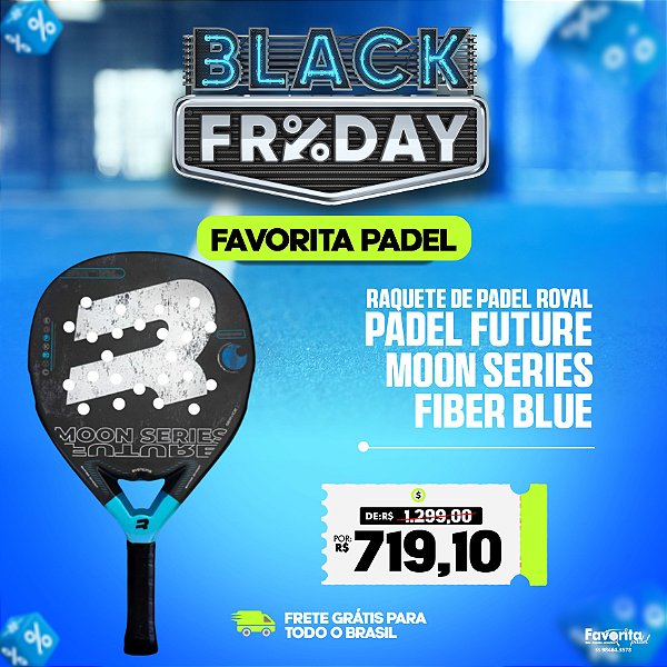 Raquete de Padel Royal Padel Future Moon Series – Fiber Blue