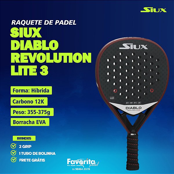 Raquete de Padel Siux Diablo Revolution Lite 3