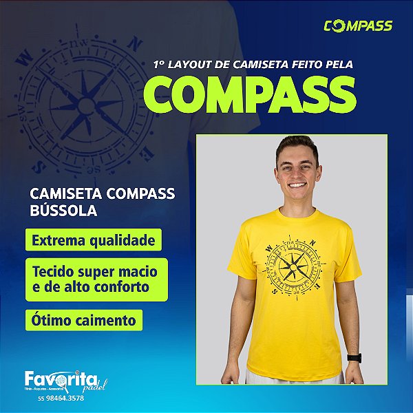 Camiseta Compass Bússola – Masculina