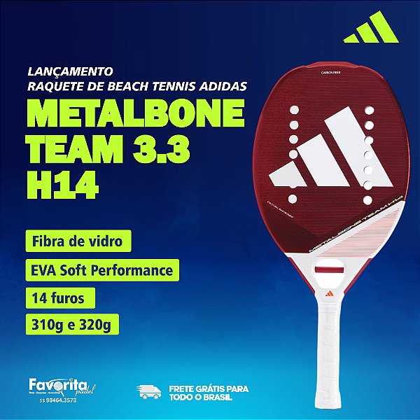 Raquete de Beach Tennis Adidas Metalbone Team 3.3 H14